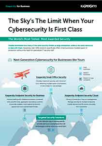 THE SKY’S THE LIMIT WHEN YOUR CYBERSECURITY IS FIRST CLASS THE SKY’S THE LIMIT WHEN YOUR CYBERSECURITY IS FIRST CLASS